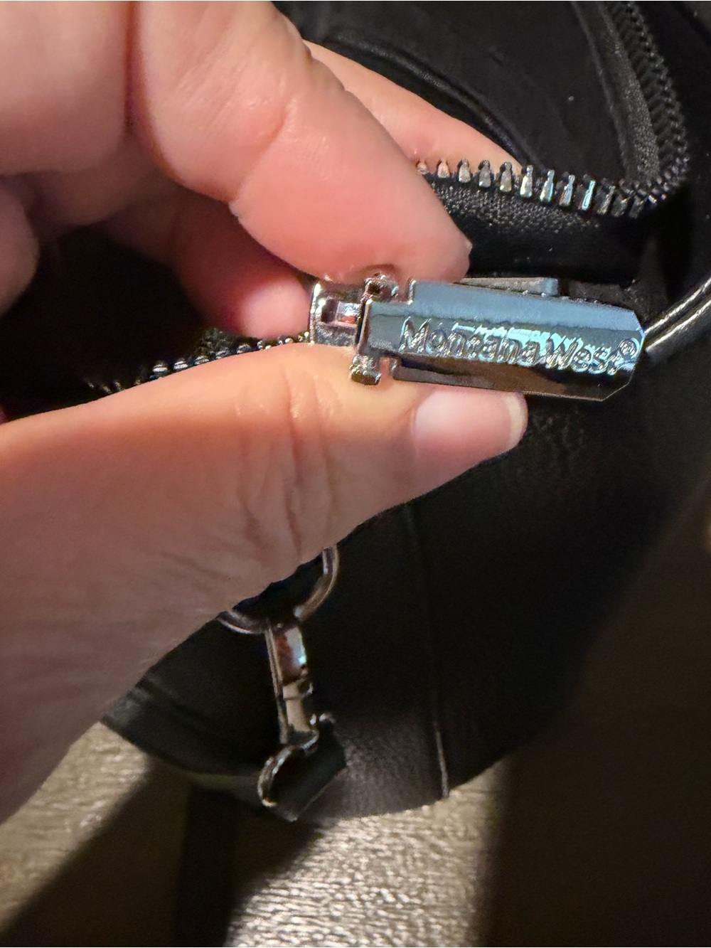 Montana west Black Leather Crossbody Bag . - Picture 6 of 13